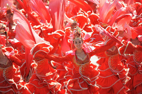 Civilian parade on Tian'anmen Square