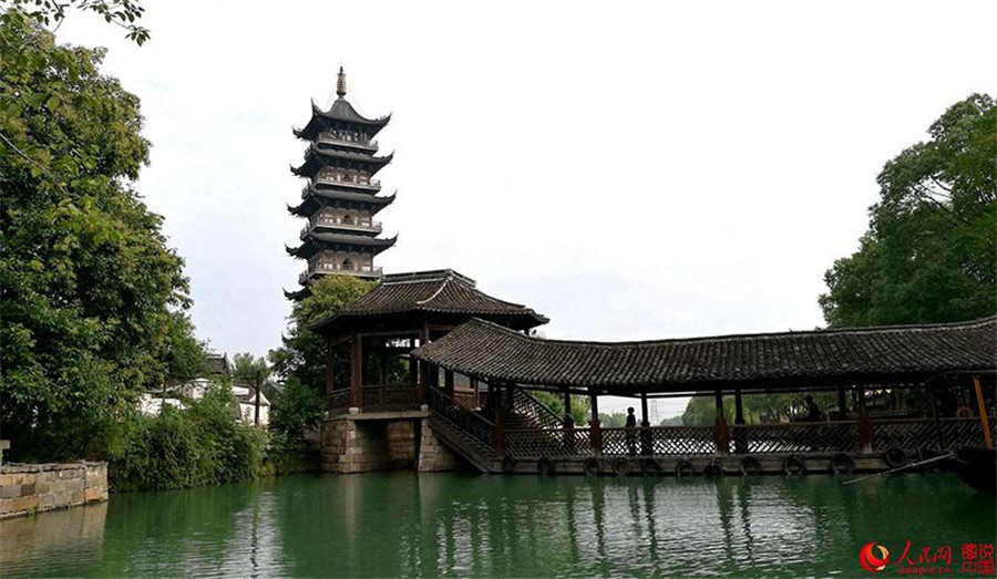 Idyllic scenery of Wuzhen 'water town'