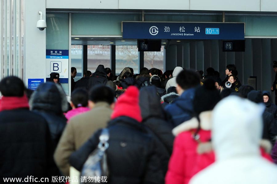 Top 10 crowded subway stations in Beijing