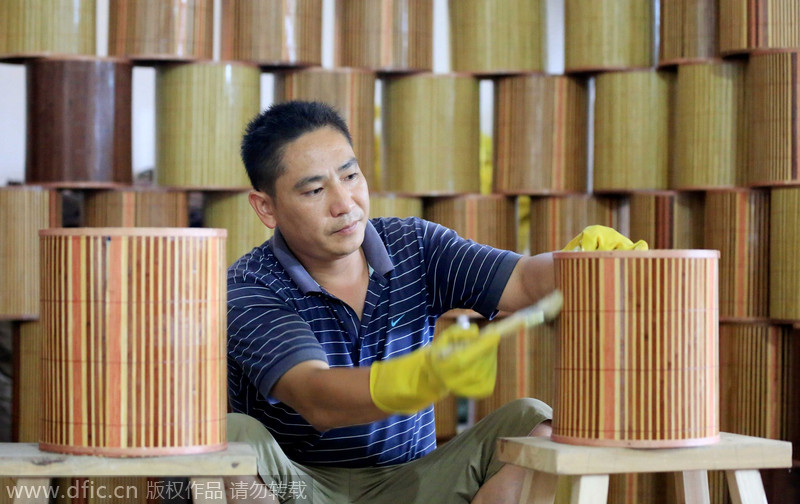 Farmers climb bamboo ladder to riches