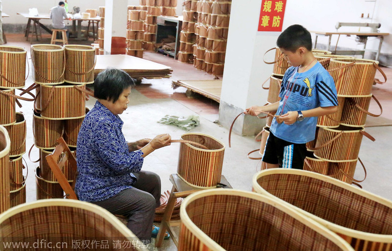 Farmers climb bamboo ladder to riches