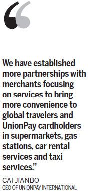 UnionPay eyes far beyond China market