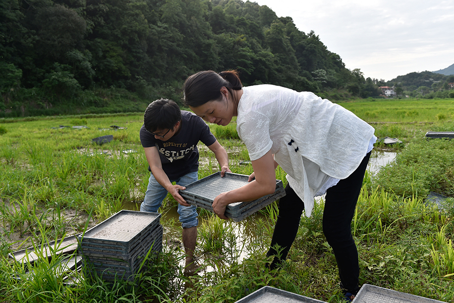 Young couple choose village life over big city