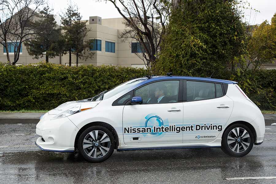 Nissan Intelligent Driving car gives rides in California