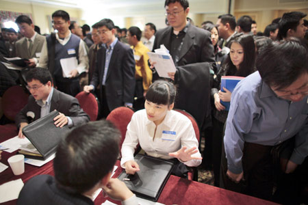 Shanghai companies eye Wall Street talent