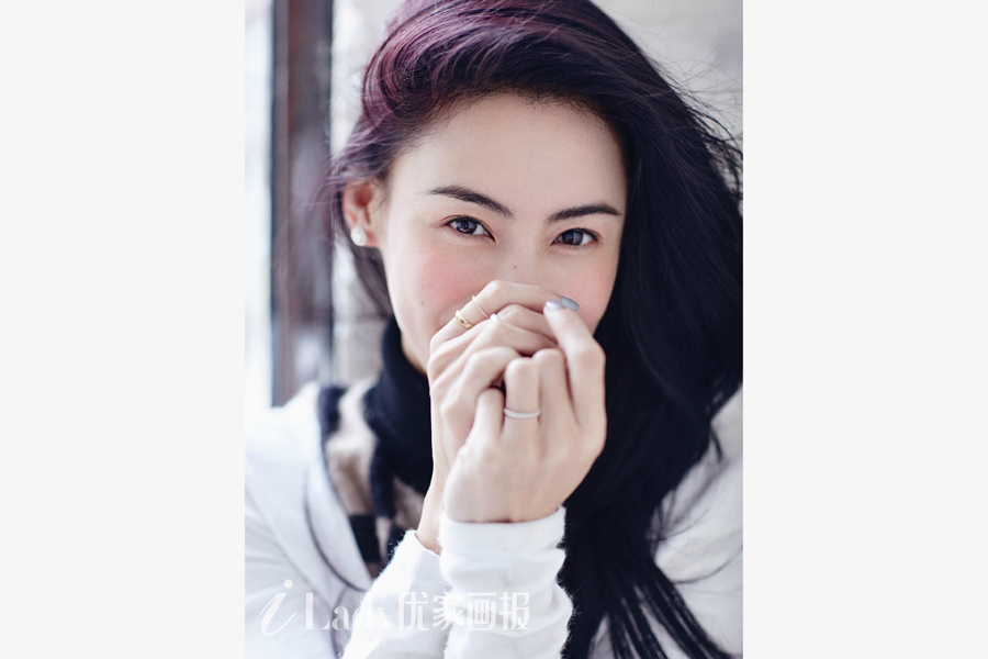 Actress Cecilia Cheung poses for fashion magazine