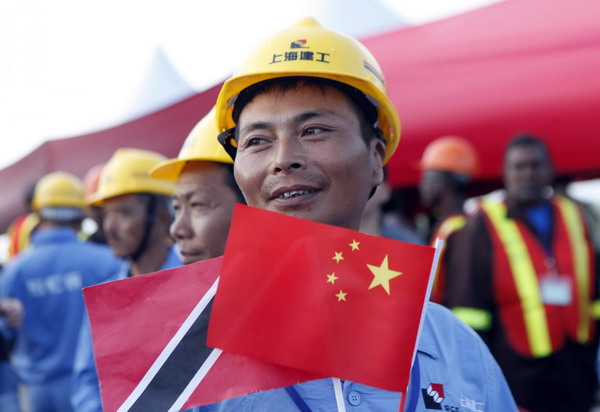 President Xi visits Chinese workers in Couva