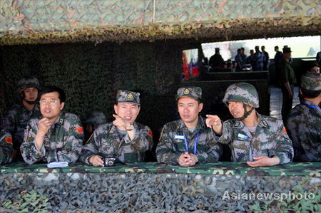 Joint training before the start of Peace Mission 2009 military drill