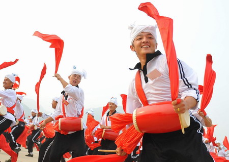 Rehearsal for National Day celebration in Beijing