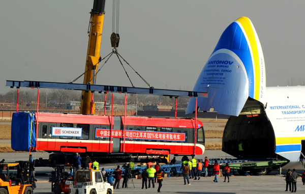 Heavy cargo flights taking off