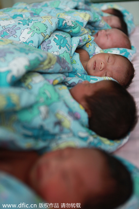 Newborns welcome the new year