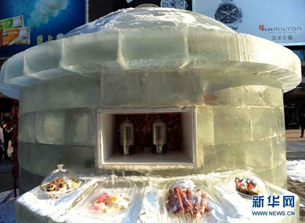 Ice restaurant opens in Northeast China city