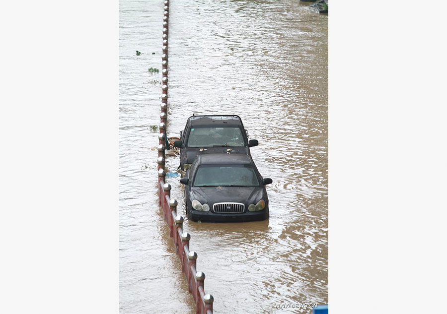 Shunchang County in E China's Fujian flooded by water