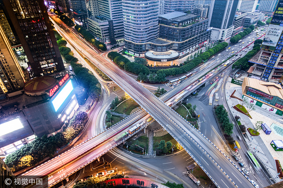 'Time slice' images show beauty of Chongqing