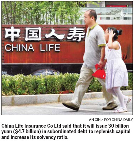 China Life plans 'more regular' issues of debt