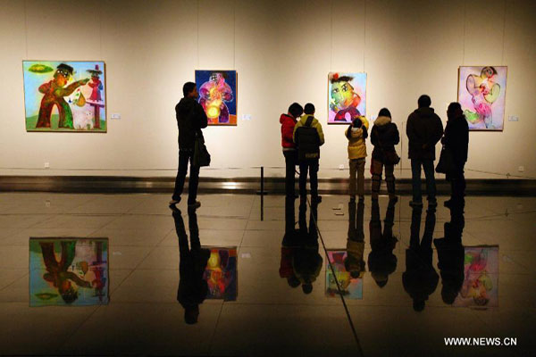 Juan Ripolles' artworks displayed in Nanjing