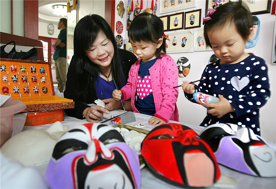 Homemade opera masks