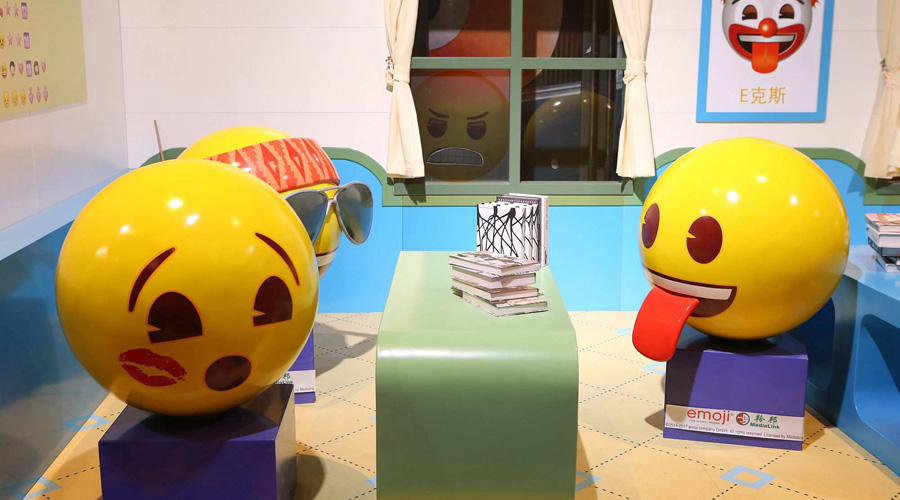 Emoji exhibition opens in Shanghai