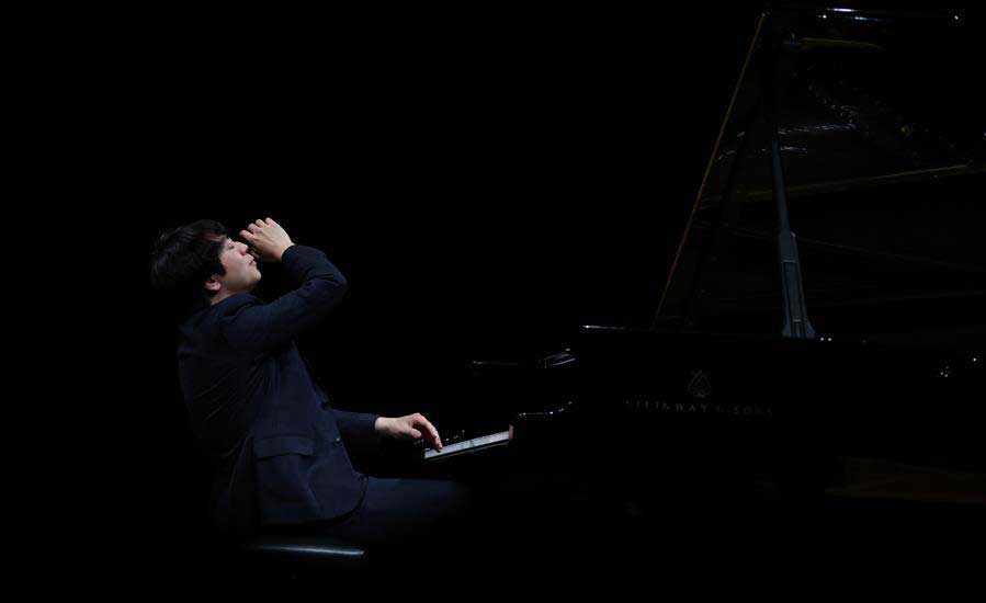 Chinese pianist Lang Lang performs at Old Opera House in Frankfurt, Germany