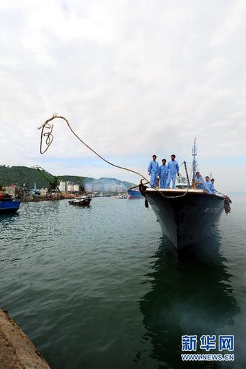 海南赴南沙漁船船隊(duì)返回三亞