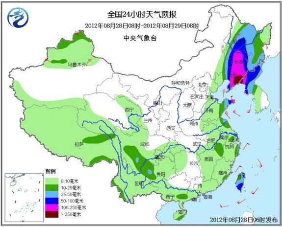 中央氣象臺發(fā)布暴雨藍色預警 遼寧局地有特大暴雨