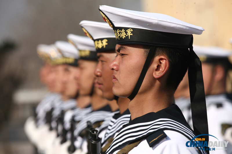 中國(guó)海軍北海艦隊(duì)新兵亮相