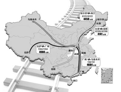 國內(nèi)10趟超長途火車8趟過湖北 到拉薩的票最緊俏