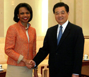 Rice: US-China relations positive 