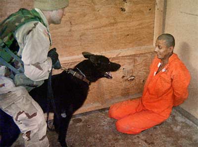 US approved use of dogs against prisoners