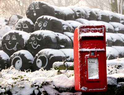 Freezing weather in Britain