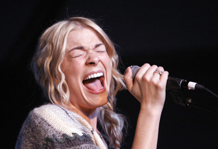 LeAnn Rimes performs during the 2010 Sundance Film Festival