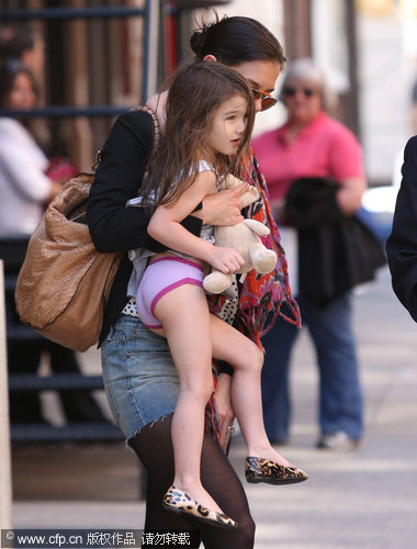 Katie Holmes and Suri Cruise spend Easter Sunday together