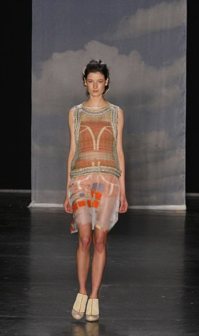 Gisele Bundchen present creation at Sao Paulo Fashion Week