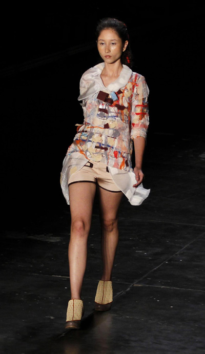 Gisele Bundchen present creation at Sao Paulo Fashion Week