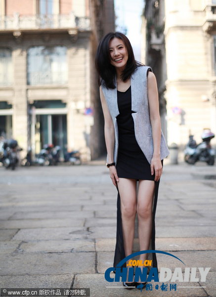 Gao Yuanyuan in Milan