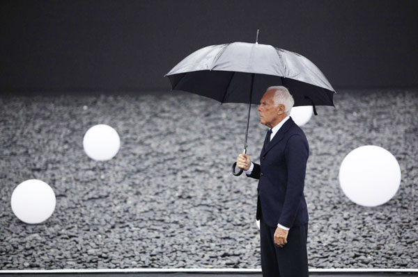 Giorgio Armani holds fashion show in Beijing