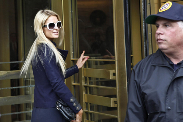 Paris Hilton appears in Manhattan federal courthouse