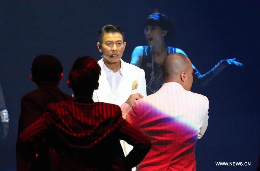 Highlights of pop star Andy Lau's concert tour in Nanjing