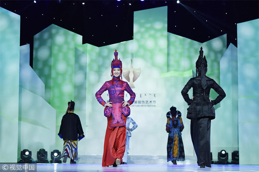 Fashion design in Mongolian style