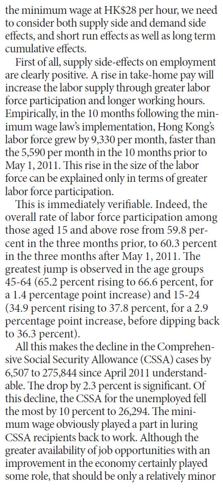 Growth in jobs suggests minimum wage not high