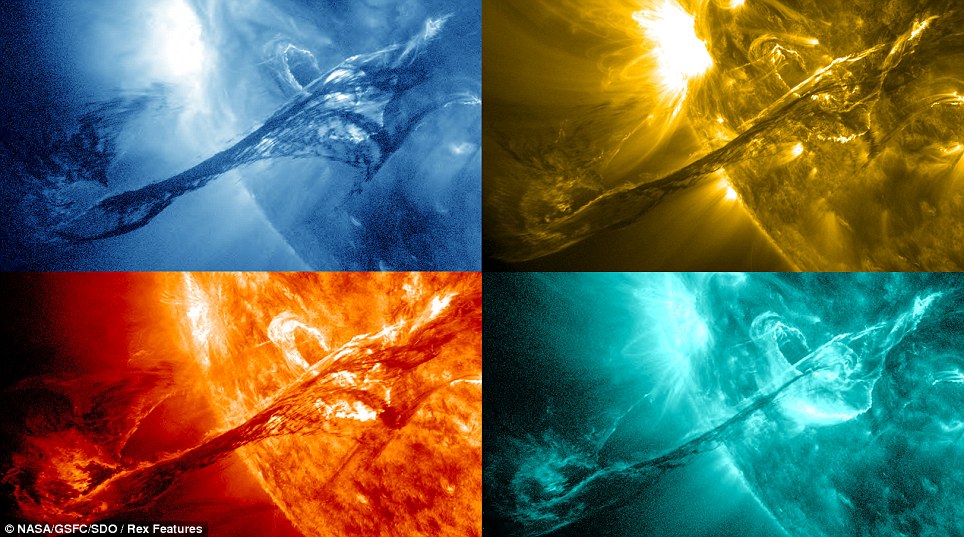 太陽表面的“巨龍”：美衛(wèi)星拍到巨型日珥長達80萬公里