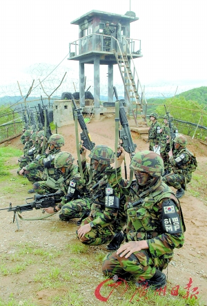 韓軍臨戰(zhàn)狀態(tài)防朝核試