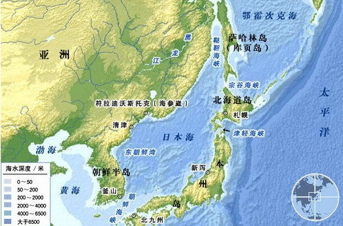 中國海軍艦艇艦隊首次通過宗谷海峽駛向太平洋