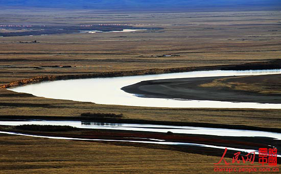 Yellow River’s beautiful scenery in Tangke