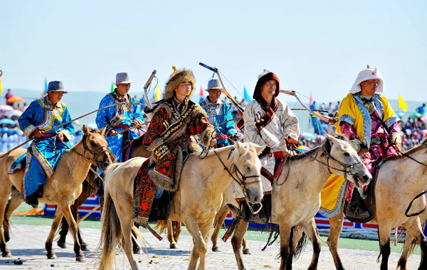 Nadam fair opens in West Ujimqin Banner, China's Inner Mongolia