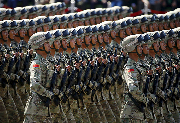 Chinese military parade a display of peace