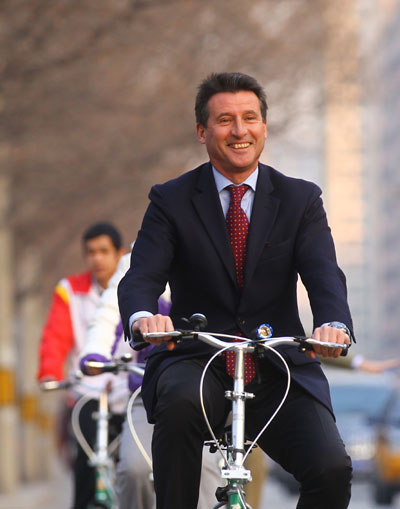 LOCOG boss rides green in run-up to 2012