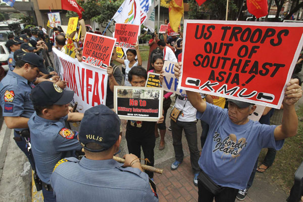 Anti-US protest held in Philippines