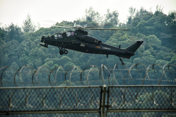 China unveils WZ-10 attack helicopter