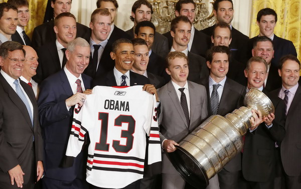 Blackhawks honored at White House